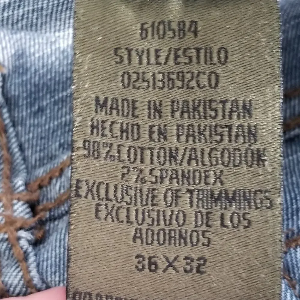 Urban Star Jeans Mens 36x30 Blue Denim Straight Leg Stretch‎ Classic Fit Pants